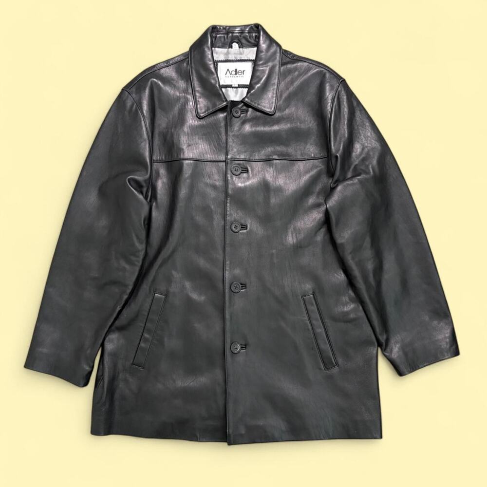 Adler vintage black leather jacket